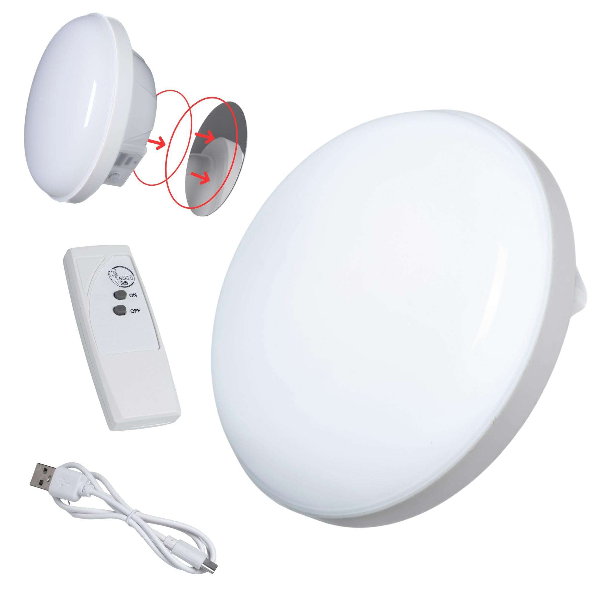 Spray Tan Tent Light - Rechargeable - Fits All Tanning Tents - Magnetic Attachment - Brilliantly Illuminates 1