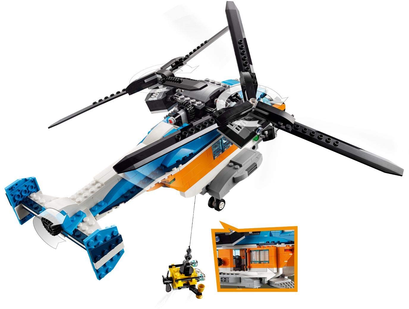 LEGO 31096 Twin-Rotor Helicopter 6