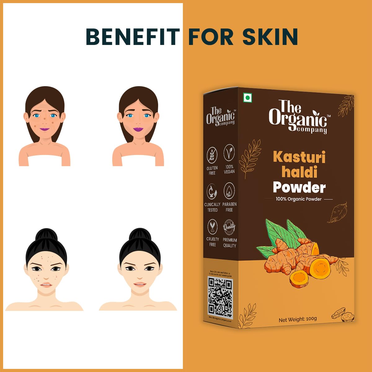 Turmeric Powder For Baby Bath | Kasturi Haldi Manjal | Skin Whitening | Dark Circles & Spots | Pimples | Wild Turmeric | Face Pack & Body | Herbal | Organic | Natural | Pure | Original | Marriage 6