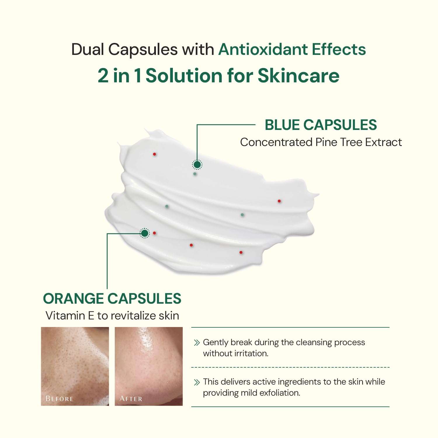 PINESOO Red Pine Acne Cleansing Foam, Daily Face Cleanser120ml 6