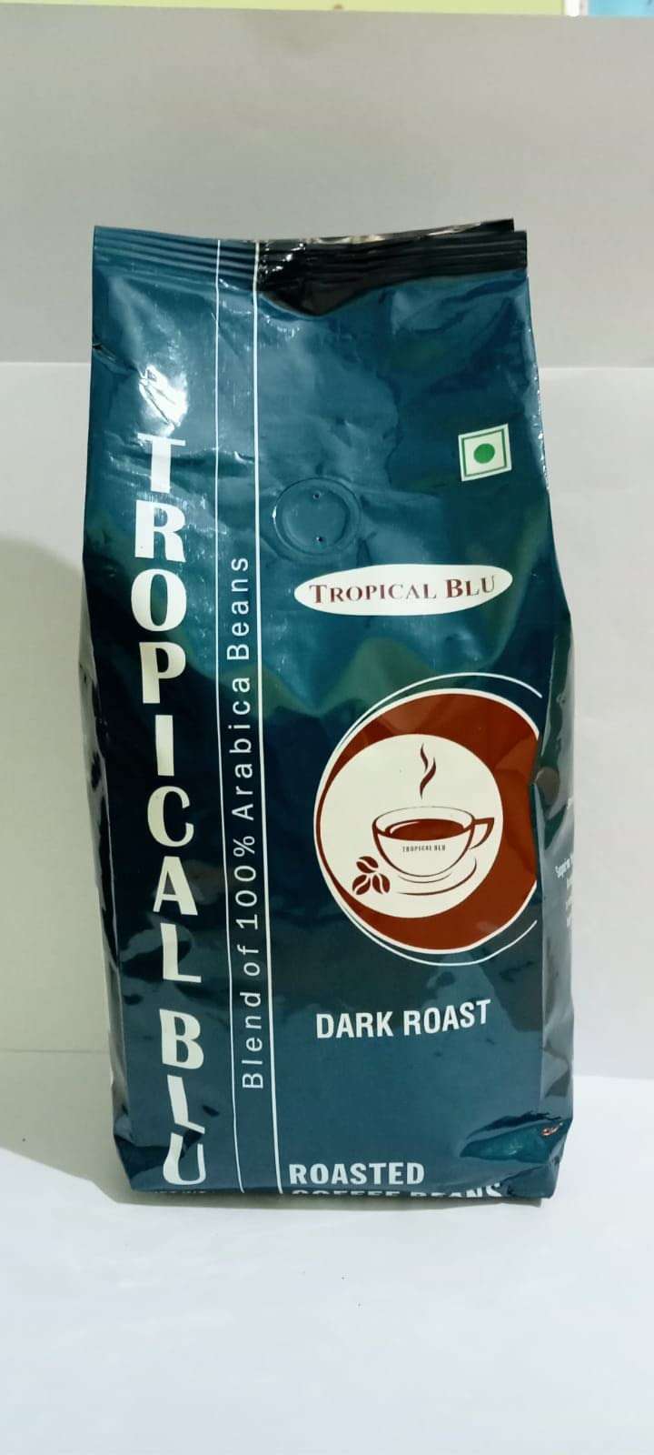 Tropical Blu Roasted Coffee Beans 100% Arabica (AA) Dark Roast 500gm, Pack of 3 (500gm X 3) 6