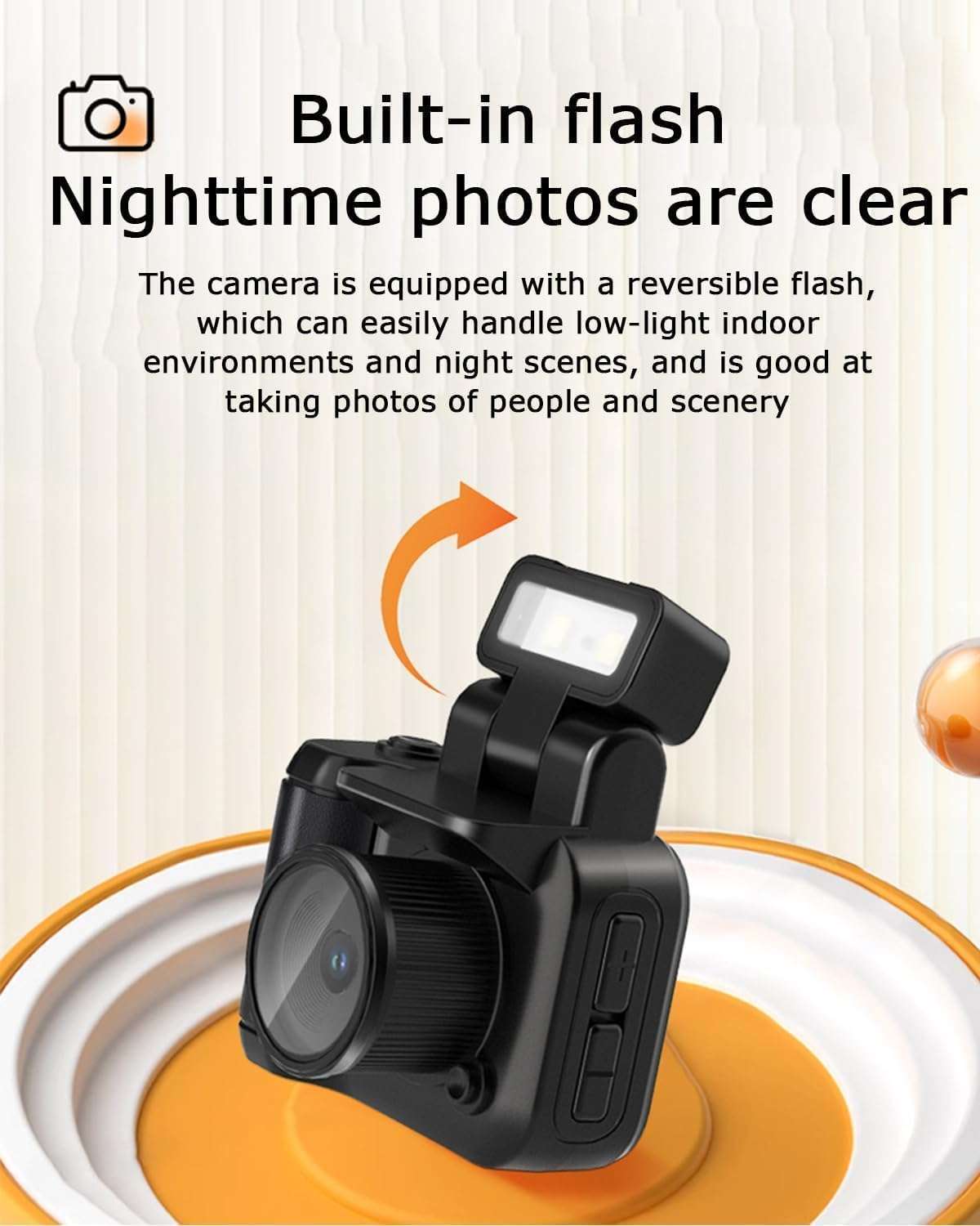 Retroscope Mini Camera, Retro Snap Camera, Retroscope Camera, Tiny Nostalgic Camera, Mini Digital Camera Keychain with Led Flash Light, 1080 P Hd Tiny Camera Keychain with Led Flash (1Pcs*3) 4