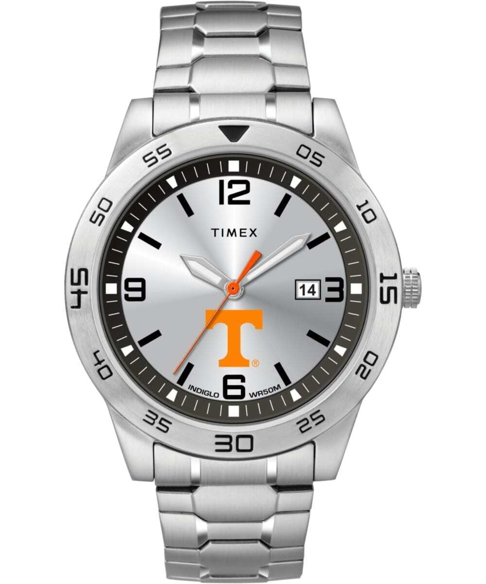 Timex Tribute Men's Collegiate Citation 42mm Watch – Tennessee Volunteers with Stainless Steel Expansion Band