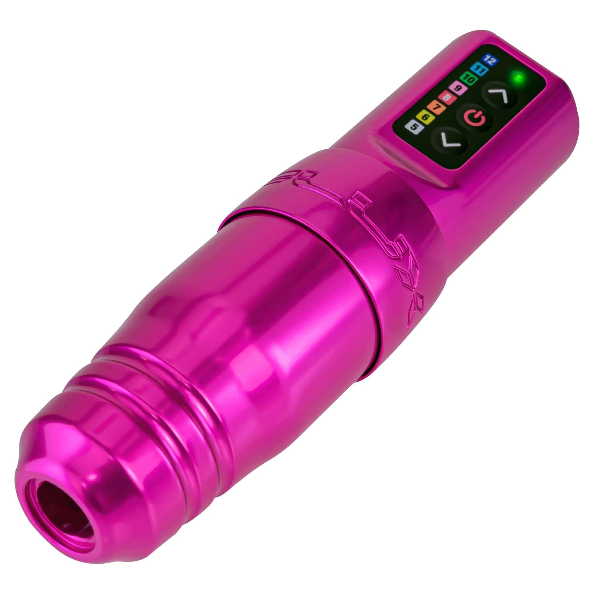 Microbeau - Flux S Wireless Tattoo Machine with 2 PowerBolts 4.0mm Stroke - Bubblegum - Cosmetic Tattoo Pen for Makeup Application for Microblading Lips, Eyeliner & More 5