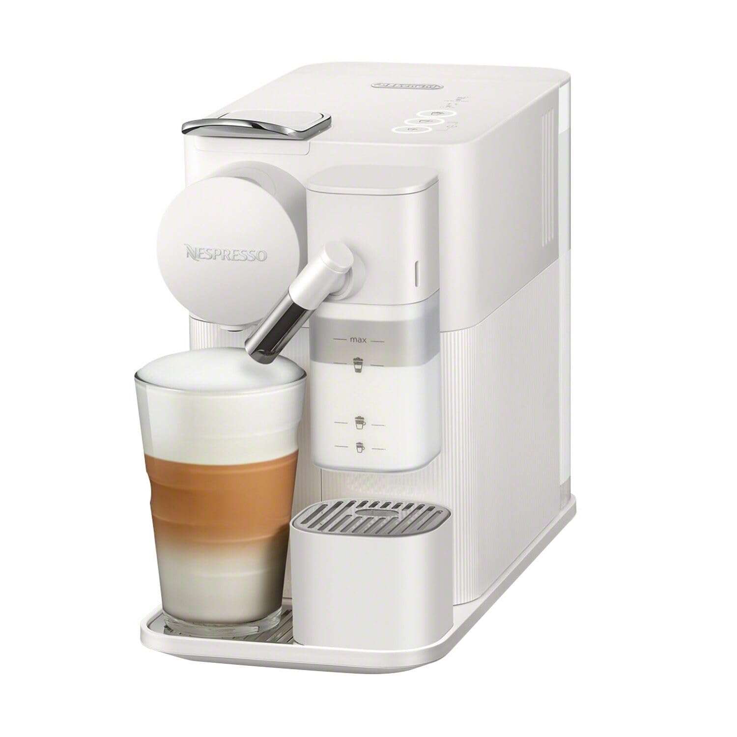 Nespresso Lattissima One Original Espresso Machine with Milk Frother by De'Longhi, Silky White 4