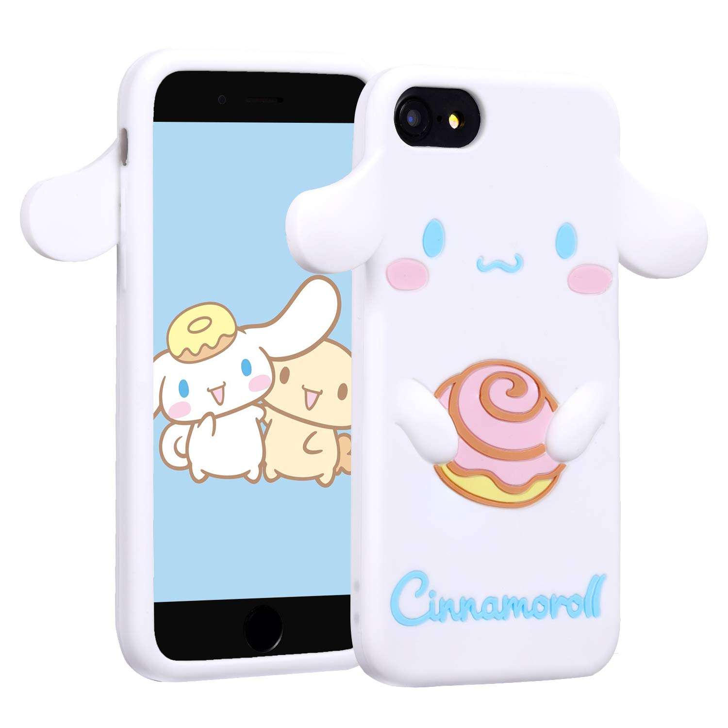 Allsky Case for iPhone 5S/5C/5,Cartoon Soft Silicone Cute 3D Fun Cool Cover,Kawaii Unique Funny Chic Kids Girls Teens Animal Character Skin Shockproof Rubble Gel Cases for iPhone5 Cinnamo 1