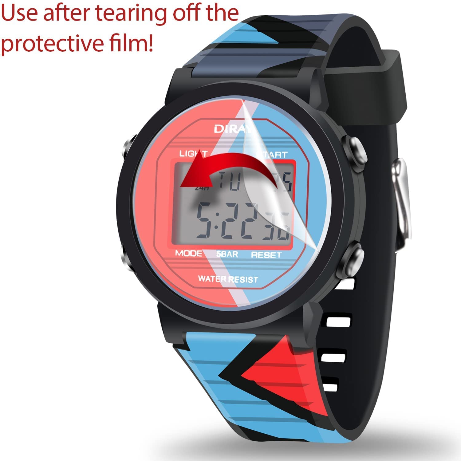 CakCity Kids Watches Digital Sport Watches for Boys Girls Outdoor Waterproof Watches with Alarm Stopwatch Military Child Wrist Watch Ages 5-10 3
