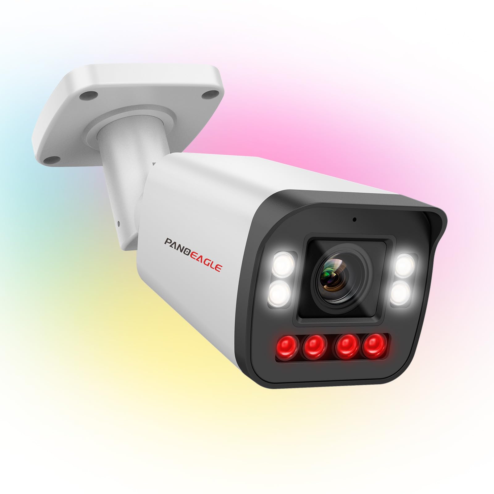 PANOEAGLE 5MP Full Color Varifocal PoE IP Camera Outdoor,5MP PoE Security Bullet Camera with 5X Optical Zoom 2.7~13.5mm Lens,Human Vehicle Detection, Smart Dual Light,Two-Way Talk,MicroSD (256GB),IP67