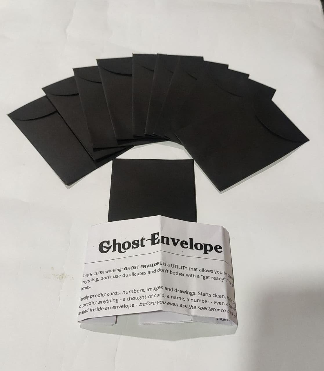 Patil Magic Magician's Ghost Envelope Predict Any Card, Name Mentalism etc Utility Gimmick Magic Trick