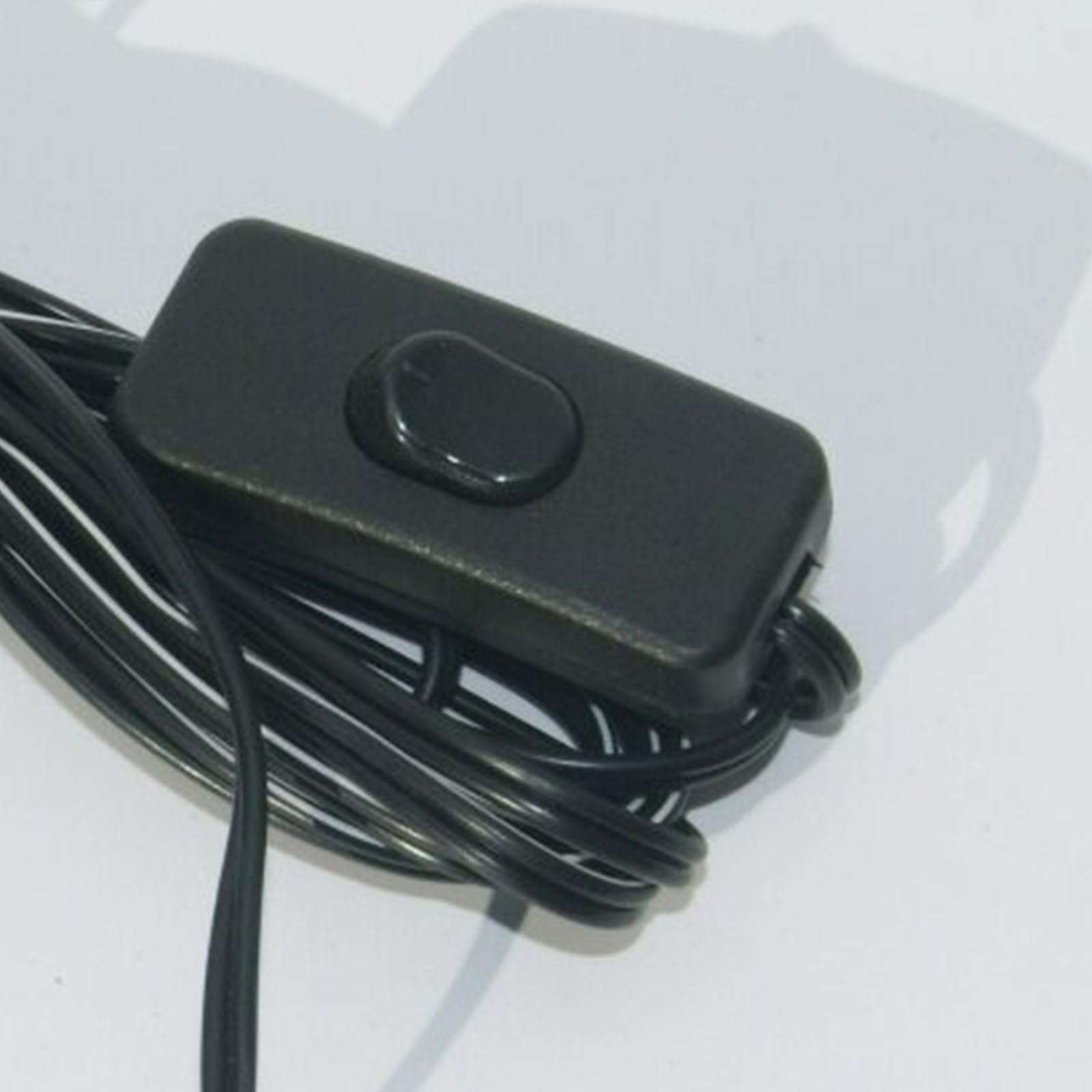 Durability Double Clip to 5.5x2.1mm Male Plugs Connector Power Cable for 1V-36V Electronic Deivce 118.11inch 5