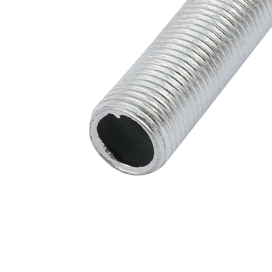 uxcell 3 Pcs Metric M10 1mm Pitch Thread Zinc Plated Pipe Nipple Lamp Parts 180mm Long 3
