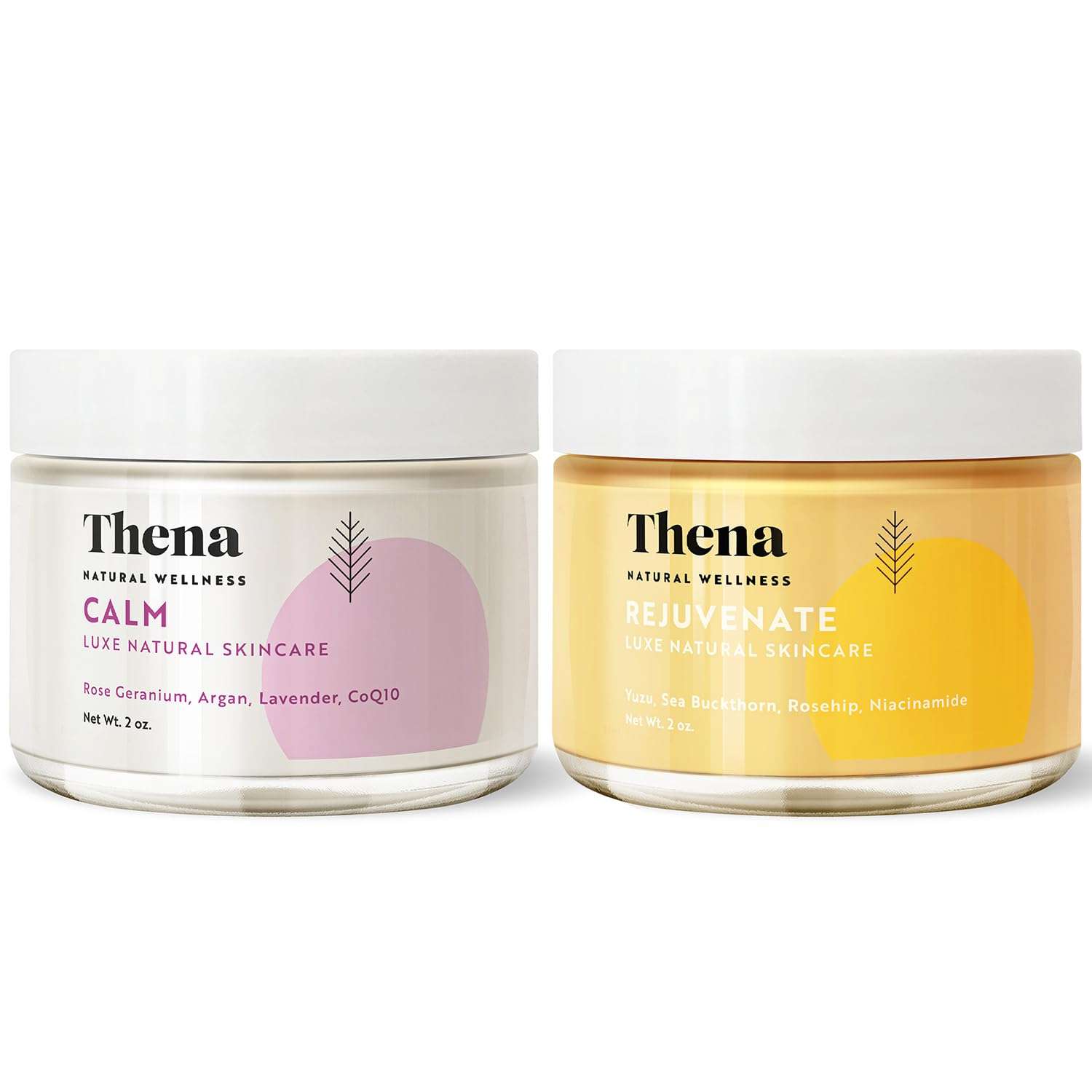 Thena CALM & Overnight Recovery Face Cream Bundle (CALM & REJUVENATE) 1