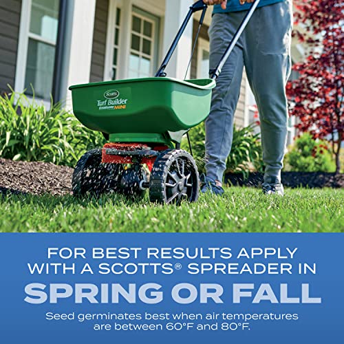 Scotts Turf Builder Grass Seed Sun and Shade Mix with Fertilizer and Soil Improver, Thrives in Many Conditions, 16 lbs. 4