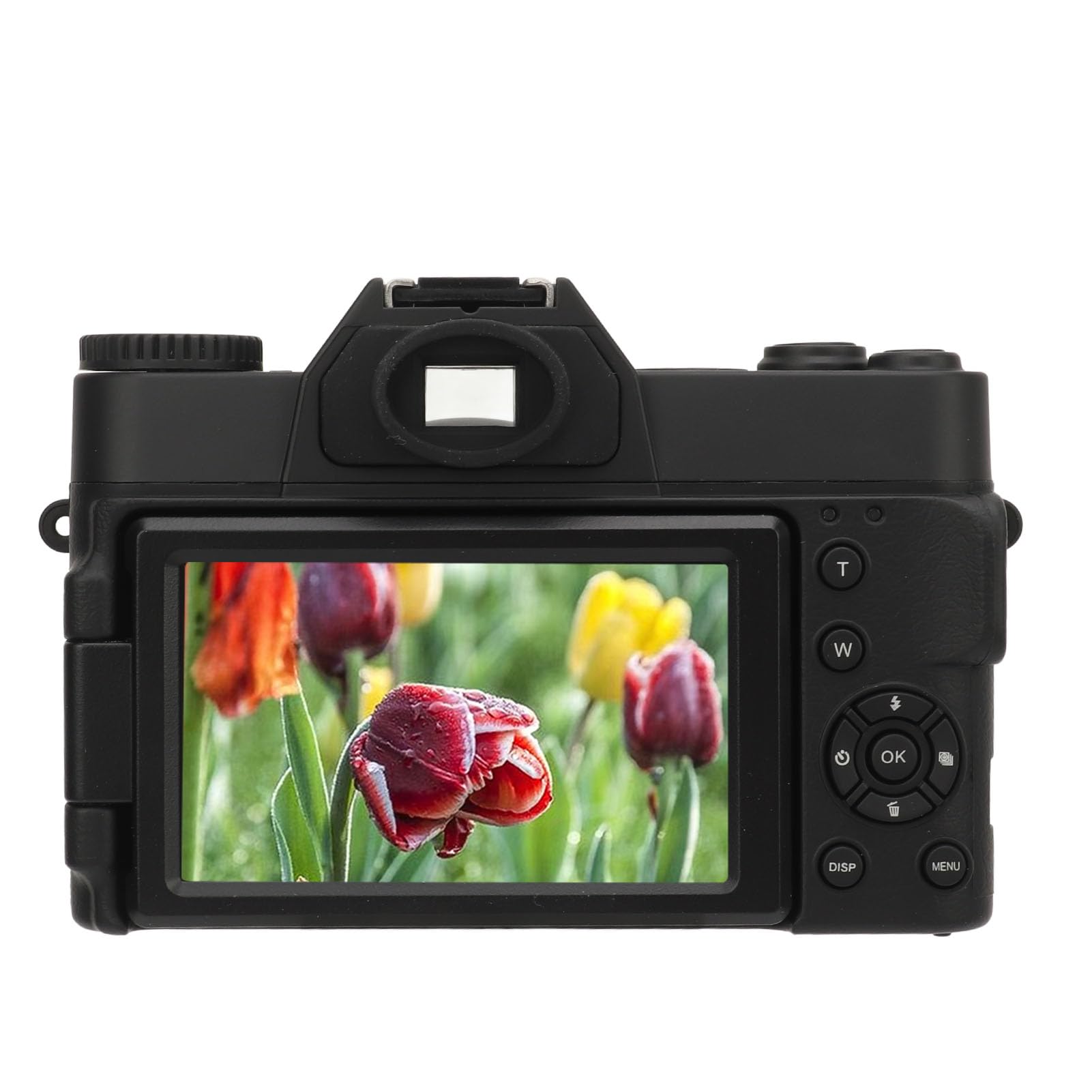 4K Digital Camera, 16X Zoom Digital Zoom Anti Shake Video Camera with 180° Flip Screen, Autofocus Vlogging Camera for Photography, Compact Point and Shoot Travel Cameras for Adults