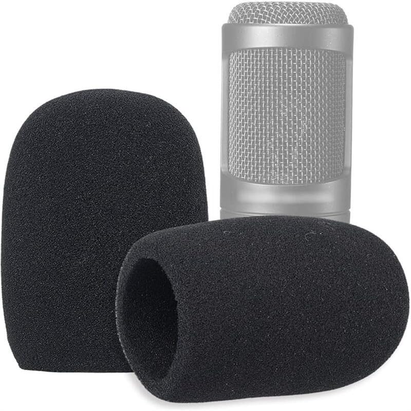 2-Pack Foam Windscreen Compatible with Audio-Technica ATR2500X/AT-4040/AT2020/ATR2500/AT2035 Microphones Pop Filter & Windshield 1