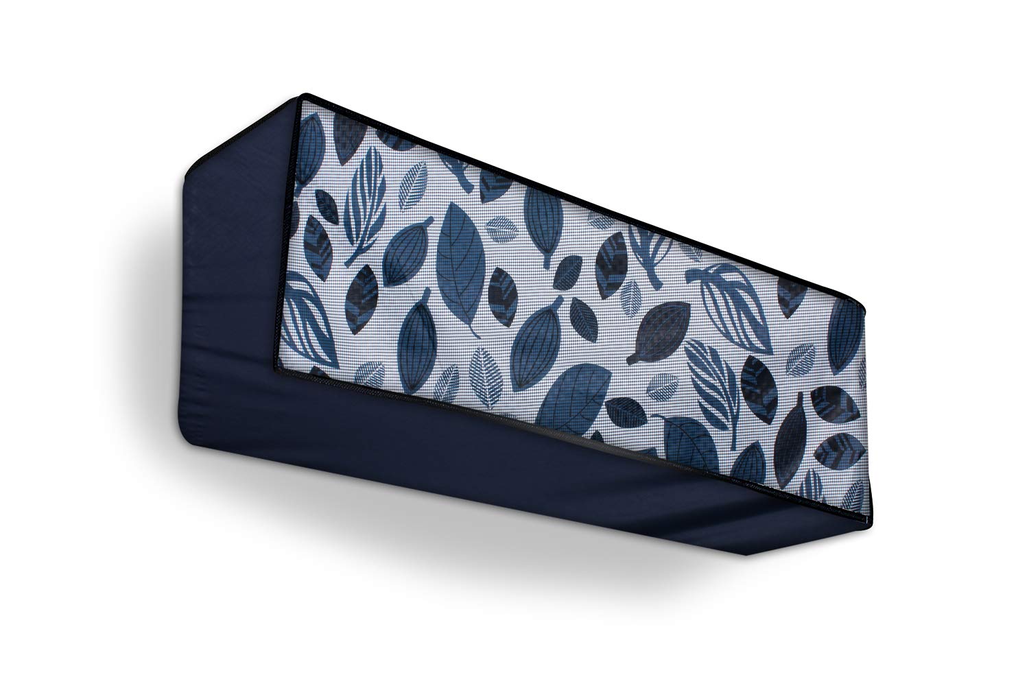Da Anushi Polyester Split Ac Cover Indoor Unit For 1 Ton Capacity Ac, All Weather Cover/Attractive Digital Prints/Dustproof/Water Resistant Split Ac Cover (Blue Leaf)