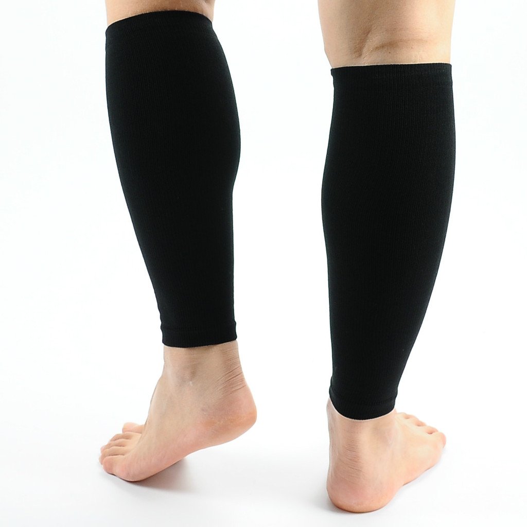 MUSETECH Calf Compression Sleeves (Pair) L/XL Black… 5