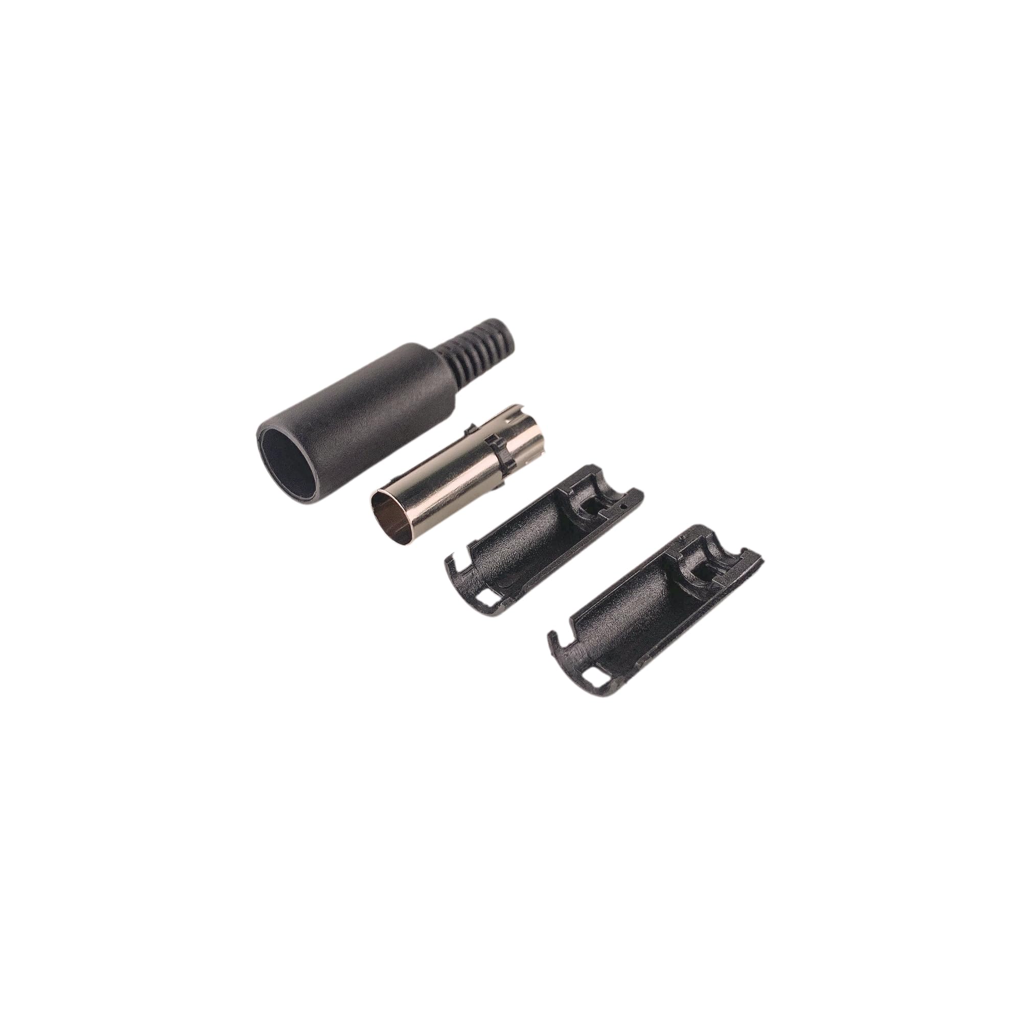 MX 2 Pairs Mini Din Male Connector Black DIN 8 Pin Female + Male Adapter Socket Audio AV Connector_PACKOF4 5