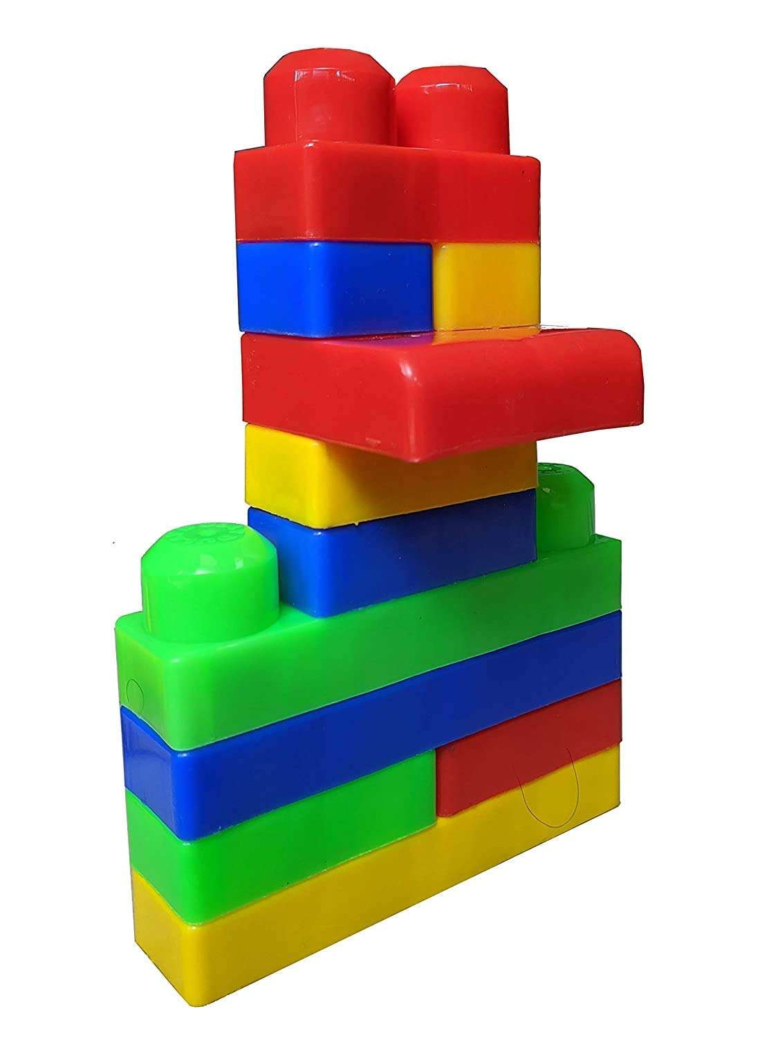 MKY® Big Size Colorful Building Blocks Set-2(Dolly) ;Non Toxic ; Educational Game ; Improves Intellectual Capabilities (Multicolor) ; 2 Years and Above 6