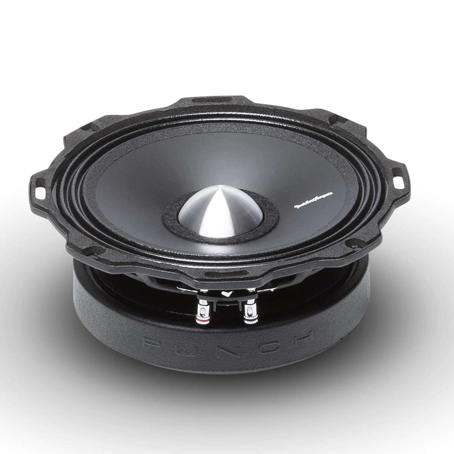 Rockford Fosgate PPS4-6 Punch Pro Single 6.5" Component 4-Ohm Midrange Speaker 100 Watts RMS / 200 Watts Peak - Black 4