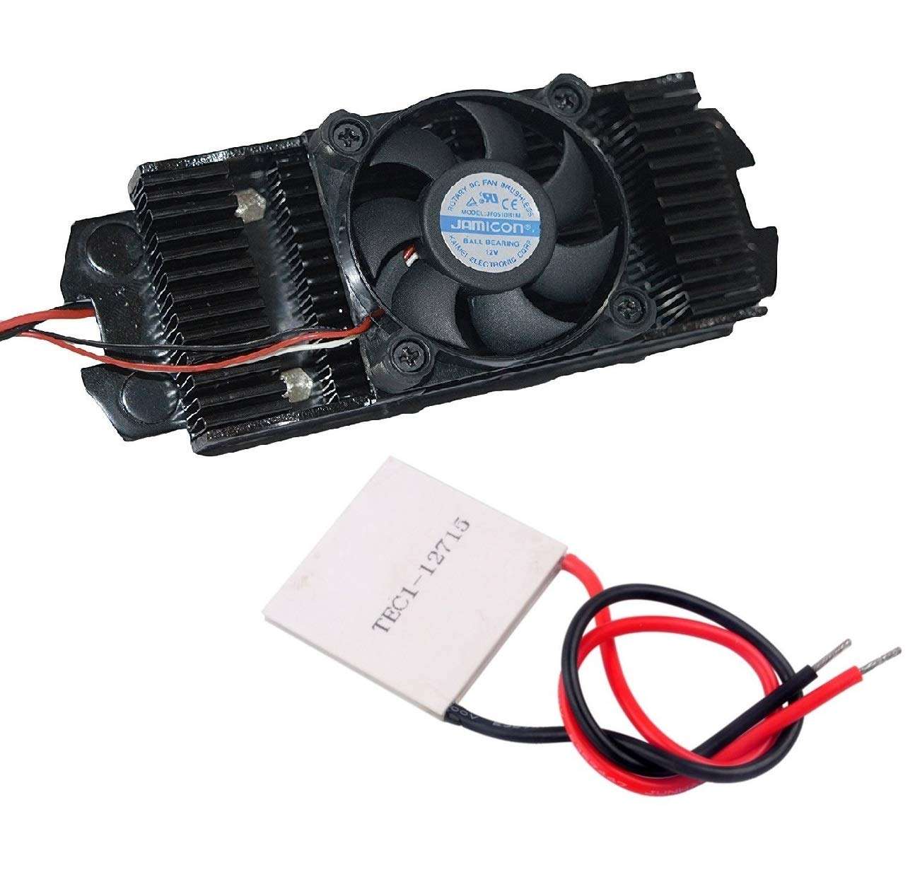 Invento 1Pcs Cpu Cooler Cooling Fan and Heat Sink with 1Pcs Tec1-12715 12V 150W Thermoelectric Cooler Peltier Plate Module 1