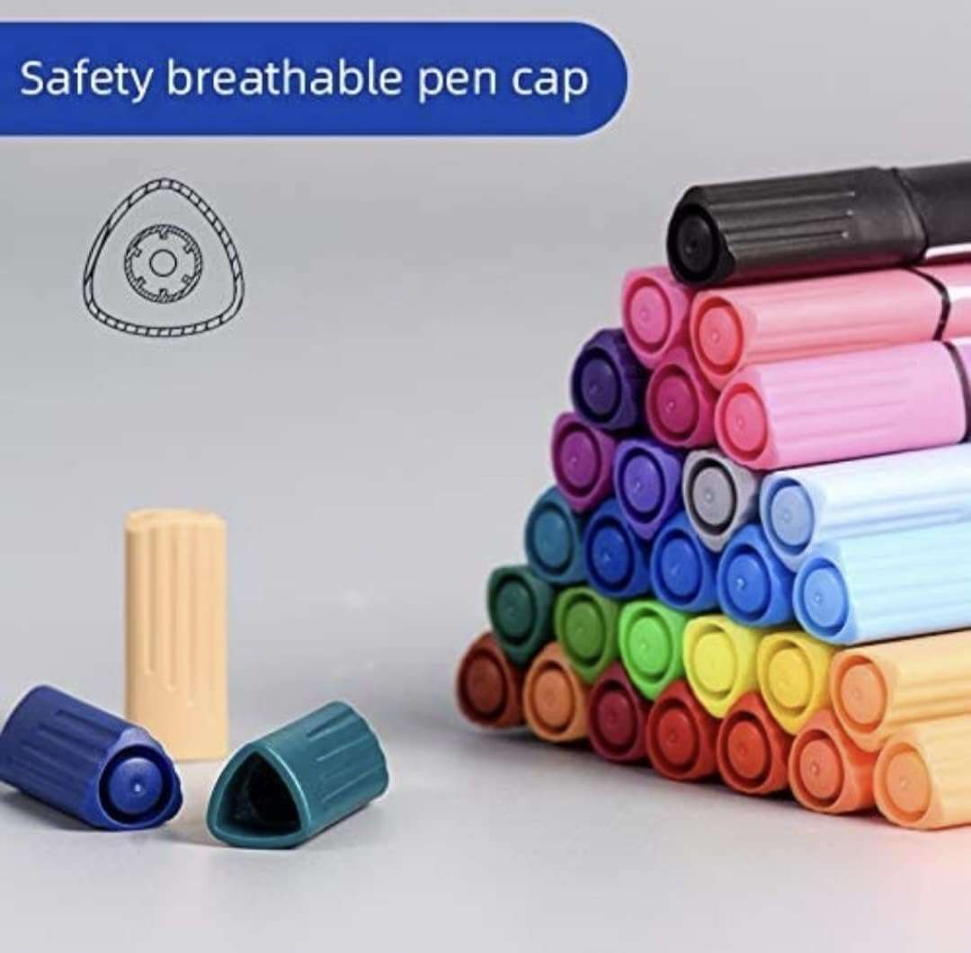 DEOXY Washable Watercolor Pens Set - Colouring Kit Art Markers Colour Sketch Pens Set Kids Artists Sketching Drawing Materials Craft Supplies Return Gift (24 Watercolor Pen Set) 4