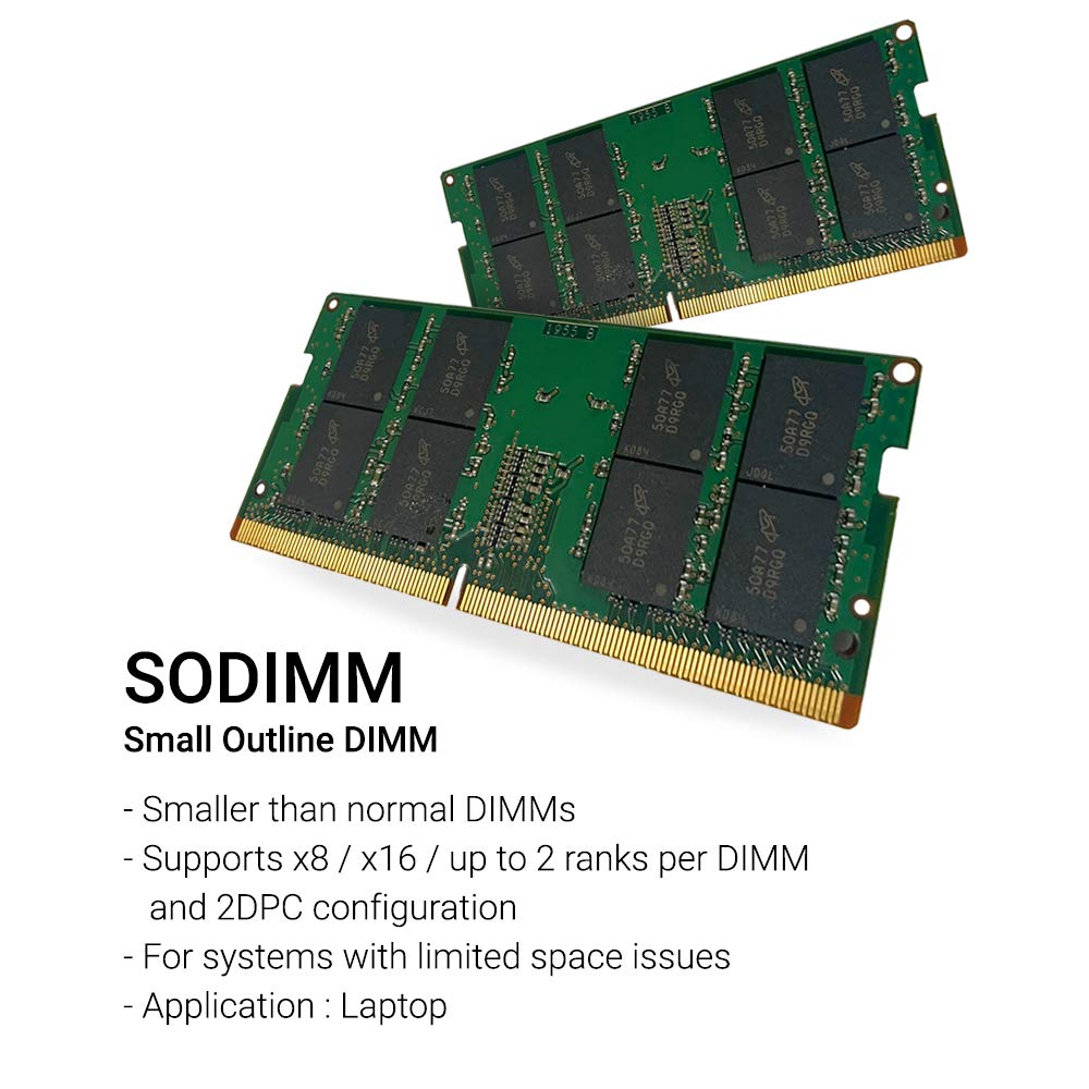 Brute Networks 4VN06UT-BN - 8GB DDR4-2666MHz 1Rx8 Non-ECC SODIMM (Compatible with OEM PN# 4VN06UT) 5