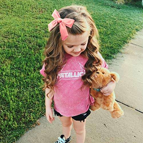 Big Hair Bows Girls Toddler Velvet 5 inches 10 PCS Hair Clips for Girls Alligator Baby Ponytail Holder 3