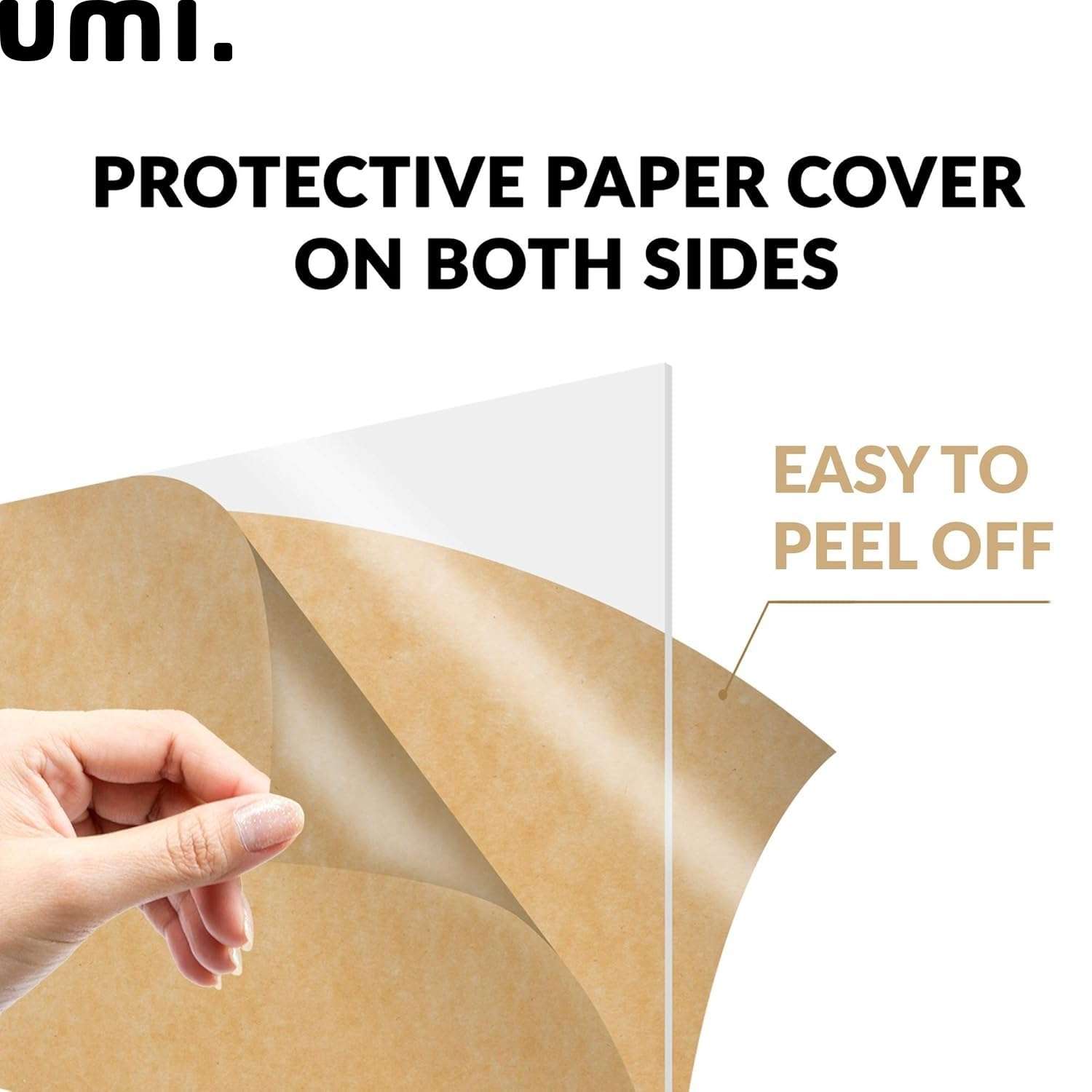 Umi. 2mm Clear Transparent Plexiglass Acrylic Sheet for DIy Crafts, Signs and Home Decor (A4 size (3pc)) 4