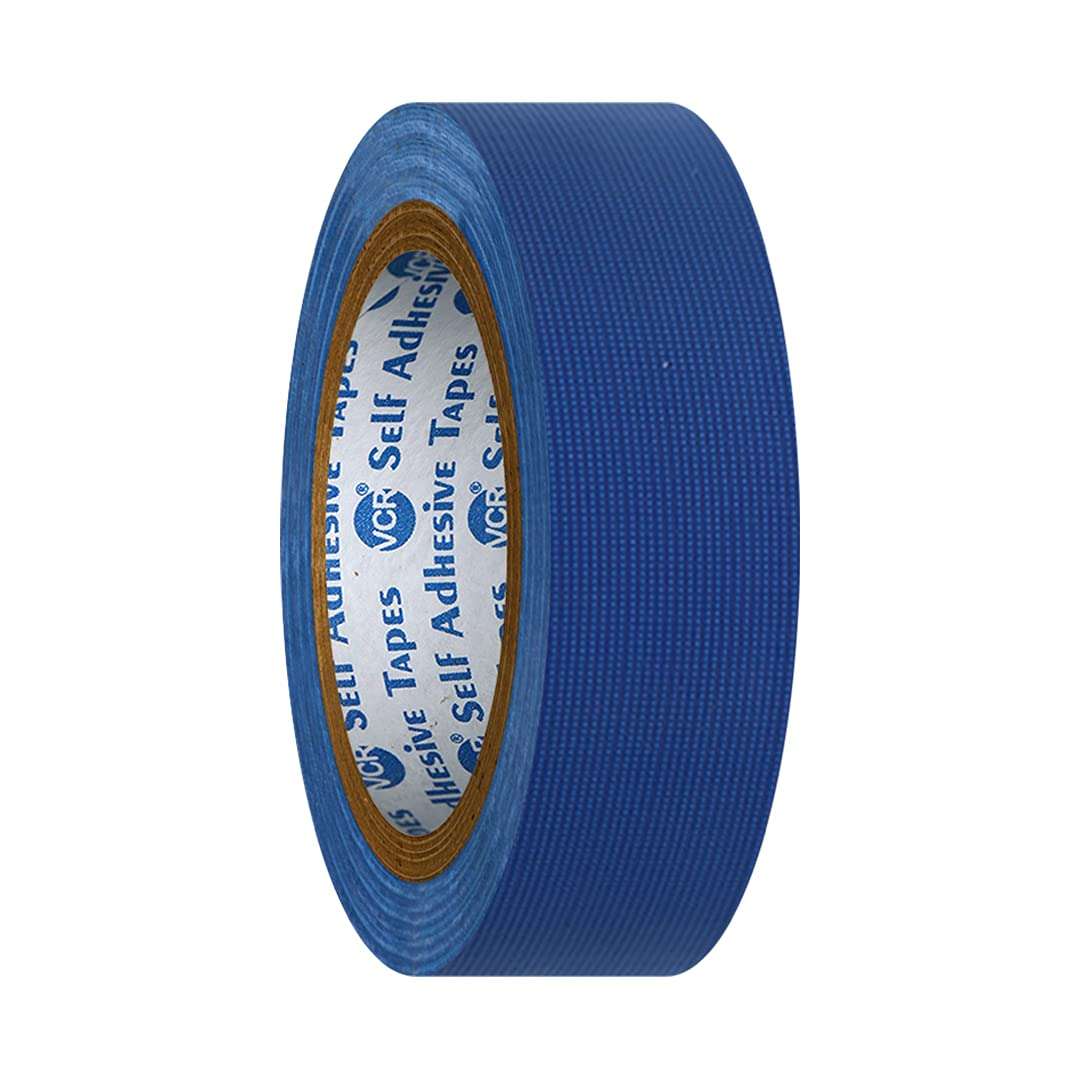 VCR Blue Duct Tape - 18 Meters in Length 24mm / 1" Width - 6 Rolls Per Pack - Strong Book Binding Tape - Waterproof Heavy Duty Duct Tape 4