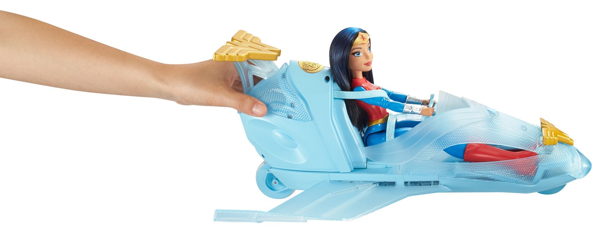 DC Super Hero Girls Wonder Woman & Invisible Jet Dolls, Multicolor, 19.0 inches tall 3