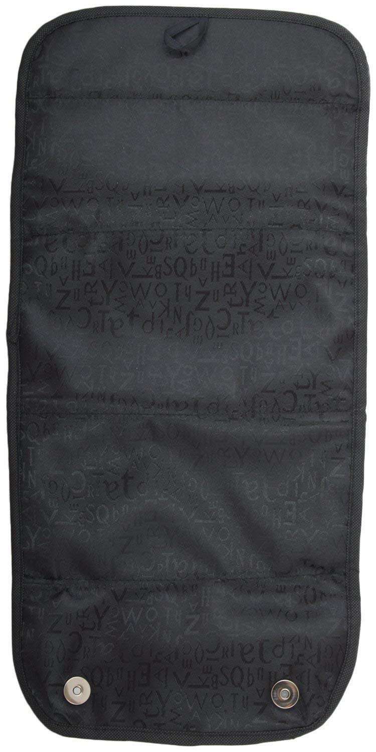 SKYUNION™ Cosmetic Pouch Organizer Makeup and Travel Buddy Toiletry Bag Gifts for Girls and Women (Black) 3