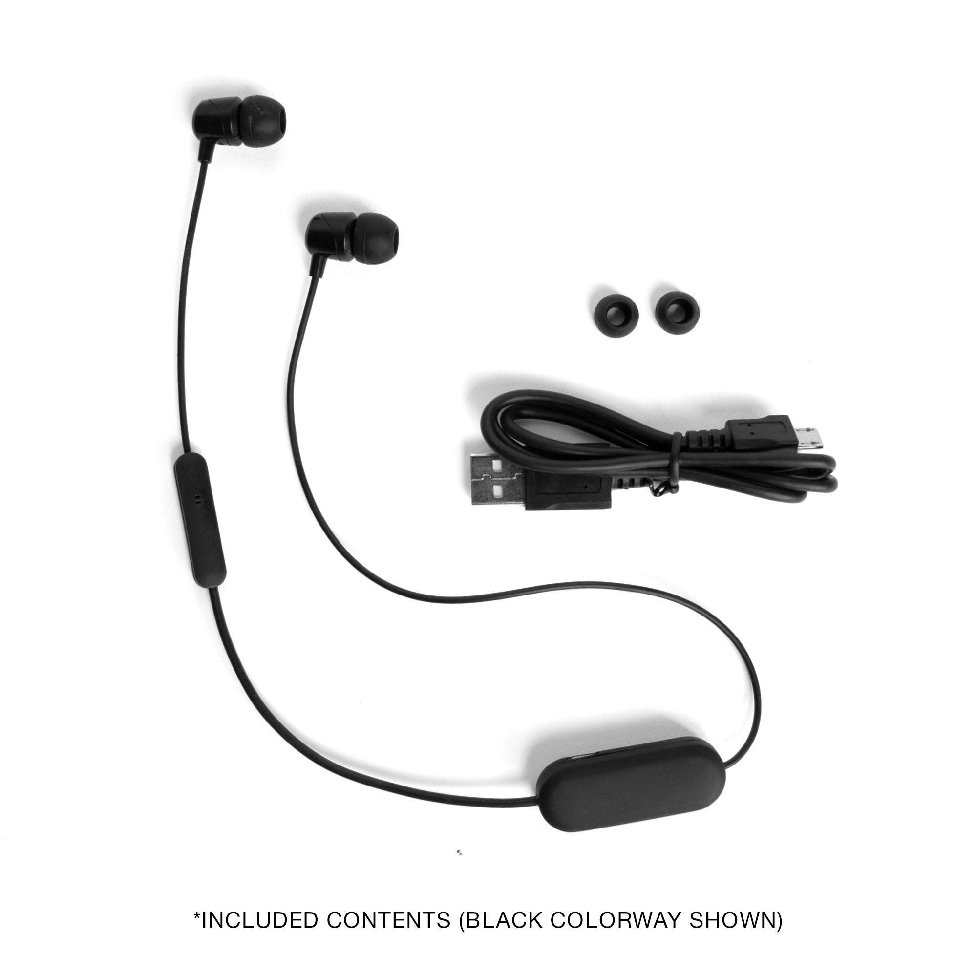 Skullcandy Jib Bluetooth Wireless In-Ear Earbuds with Microphone for Hands-Free Calls, 6-Hour Rechargeable Battery, Included Ear Gels for Noise Isolation, Black/Street (Renewed) 4