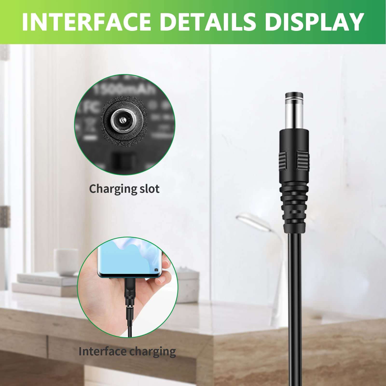 Bouge Universal DC 5V Power Cable, USB Charger Cord with 8 Types Connectors (Include Micro and USB C Android Connector) for Samsung Galaxy LG Moto and Other Android Phones Tablet Power Bank 4