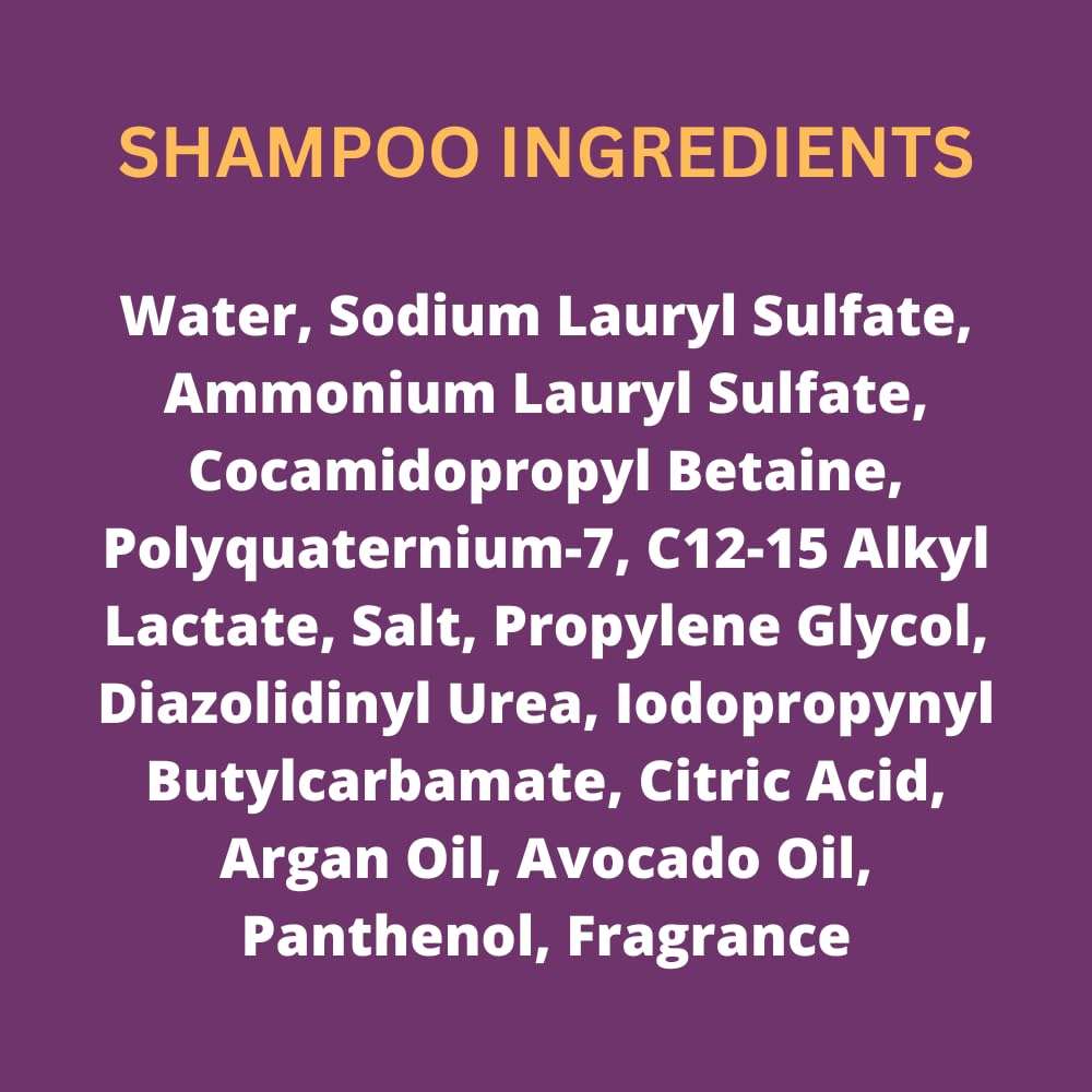 Black Canyon Forget Me Not & Citrus Scented Argan Oil Hair Shampoo, Conditioner and Hair Gel Set 6