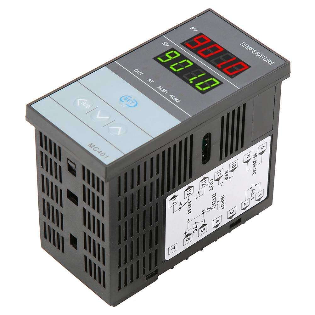 LONGJUAN-C Relay Temperature Controller, Digital PID Temperature Controller Thermostat Relay SSR Output Thermoregulator for Electric Power Food Incubators Ovens Equipment Relay Module 4