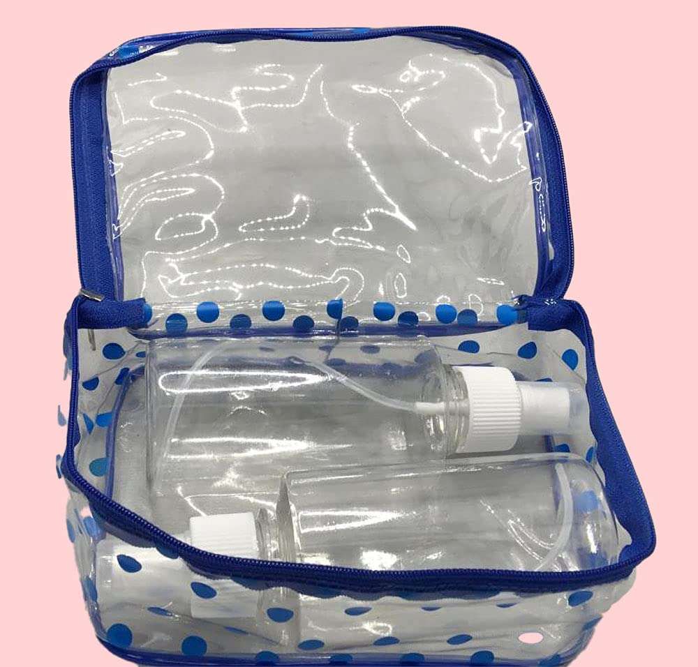 Spray Bottles | Refillable Plastic Spray Empty Bottle (250 ML) | Mist Spray Bottle | For Home Office Car Travel Cleaning (Transparent, Pack of 2 with pouch) 6