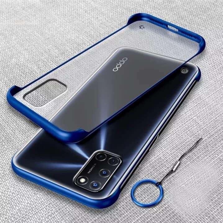 REALCASE Oppo A52 Back Cover Stylish | Frameless Translucent Matte TPU | Shock Proof Bumper Case Back Cover for Oppo A52 (F-Blue) 1