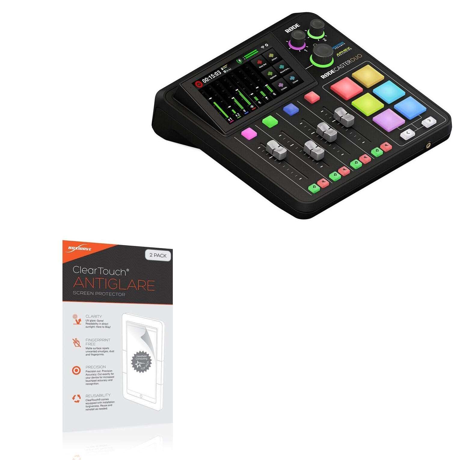 BoxWave Screen Protector Compatible with RODE Caster Duo Integrated Audio Production Studio - ClearTouch Anti-Glare (2-Pack), Anti-Fingerprint Matte Film Skin 1