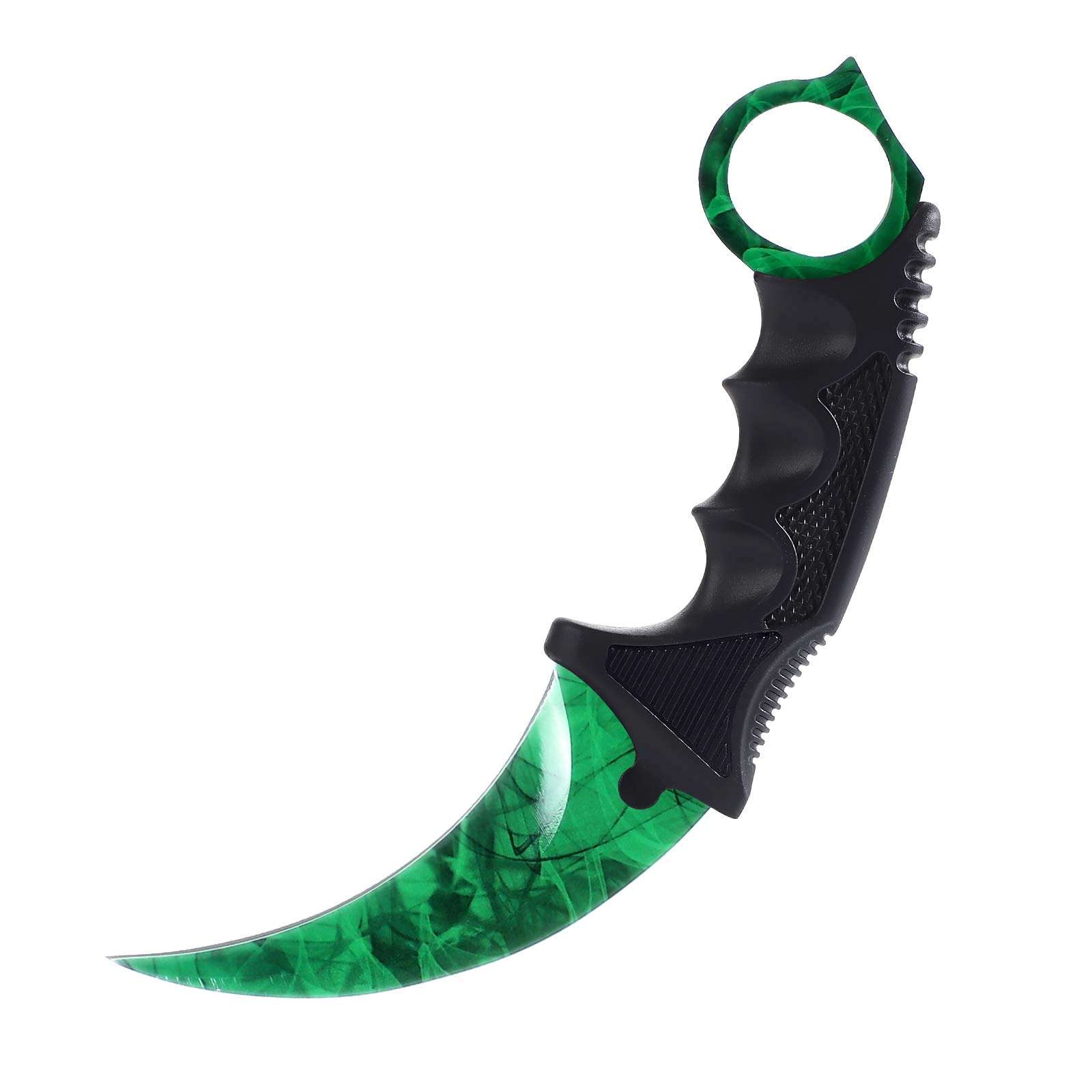 TOPOINT Karambit Knife, Stainless Steel Fixed Blade Knife with Sheath and Cord Knife CS-GO for Hunting Camping and Field Survival (Green) 1