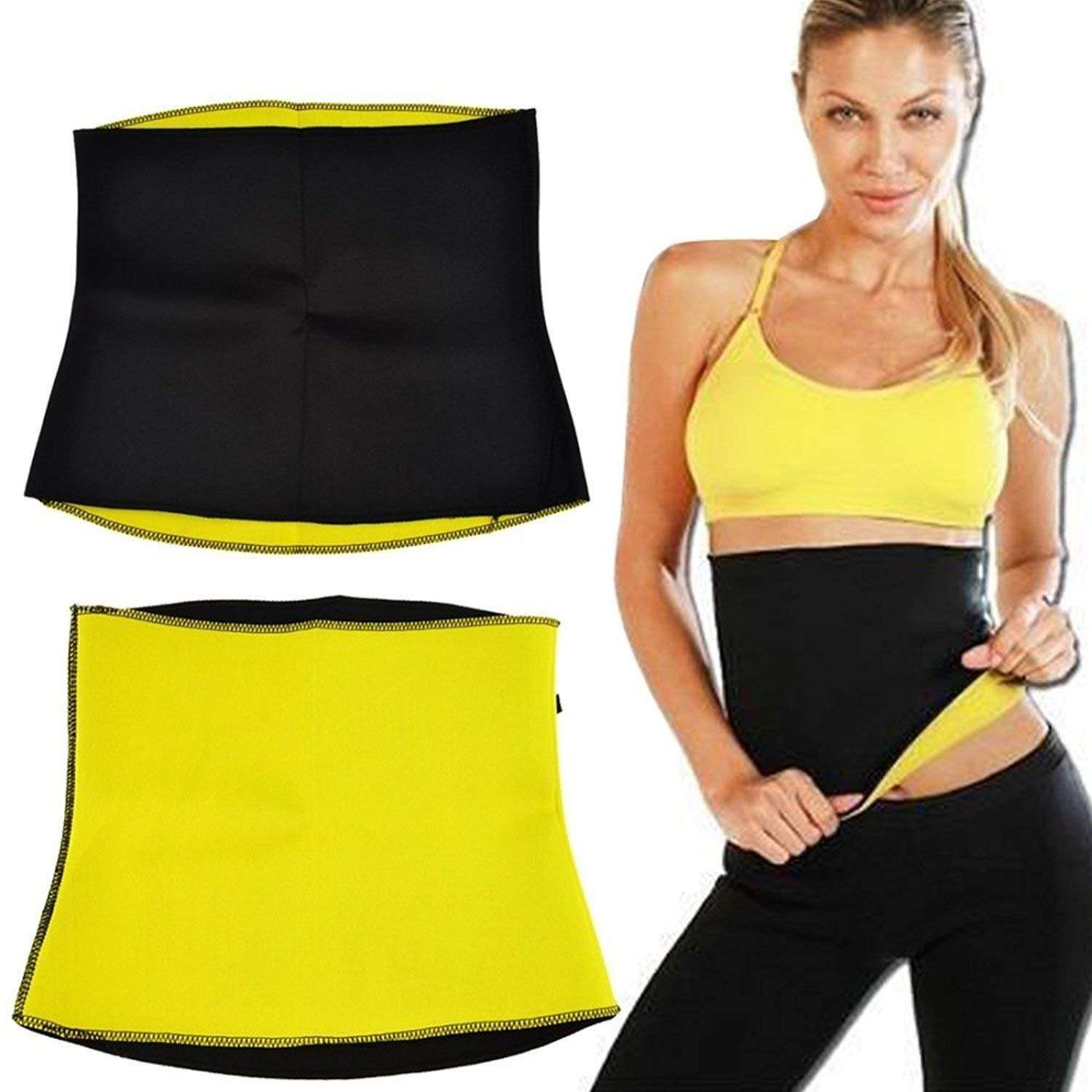 Bstar Unisex Body Shaper Weight Loss Tummy Reducer Body Shaper Slimming Waist Fitness Belt for Women/Men (Size S) Black 3
