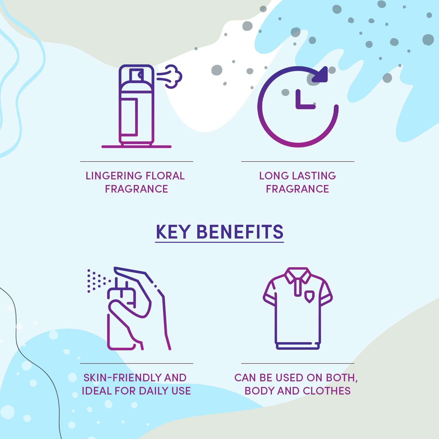 Layer'r Wottagirl Classic Collection Fantasy Fragrant Body Splash, 135ml x Pack of 4 5