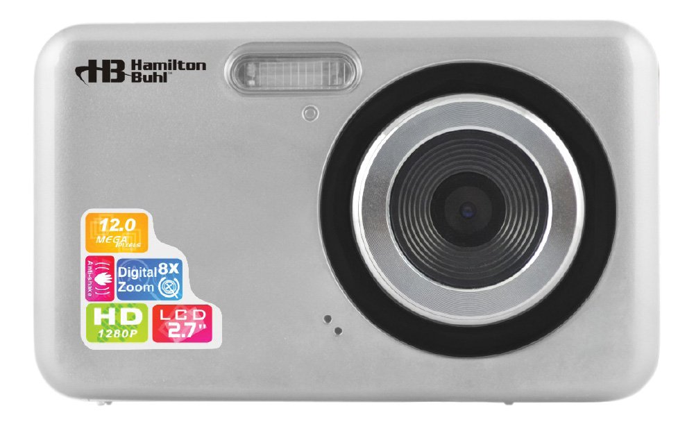 Hamilton Buhl Camera-DC2 12MP Digital Camera with Flash and 2.7" LCD