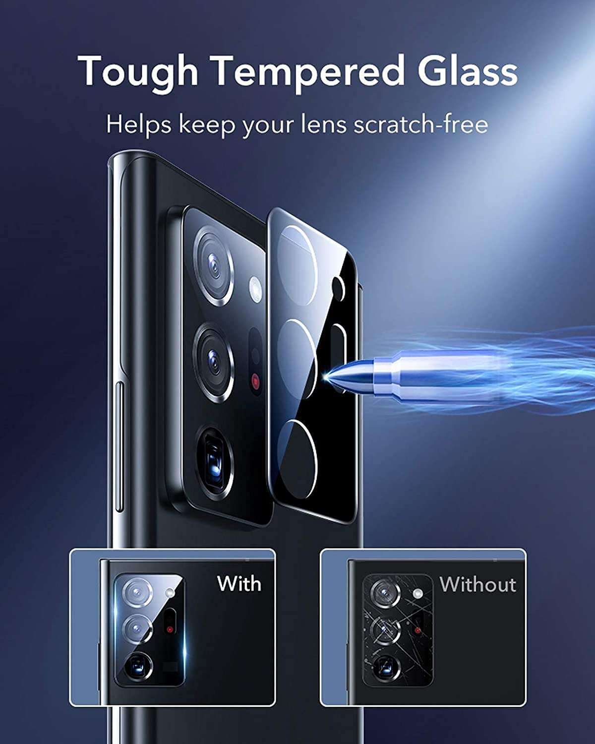 Vizitek Back Camera Lens Protector Tempered Glass Clear Camera Lens Guard 3D Ultra Thin High Definition Anti Scratch Camera For IPhone 14 6