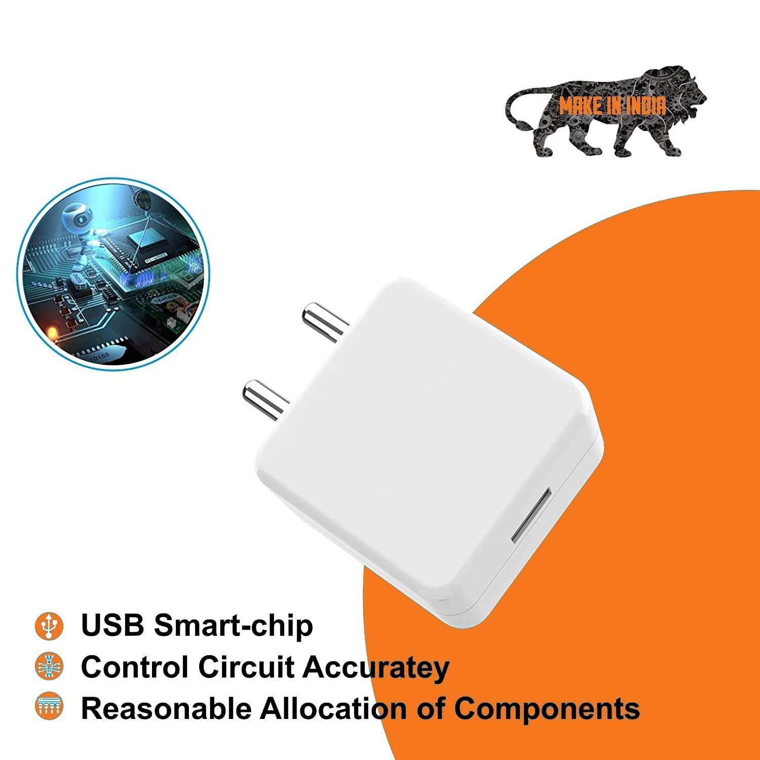 60W Ultra Fast Type-C Charger for Blackview Oscal Pad 60 Charger Original Adapter Like Mobile Charger | Qualcomm QC 3.0 Quick Charger with 1 Meter Type C USB Data Cable (60W,GP-3,RED) 6