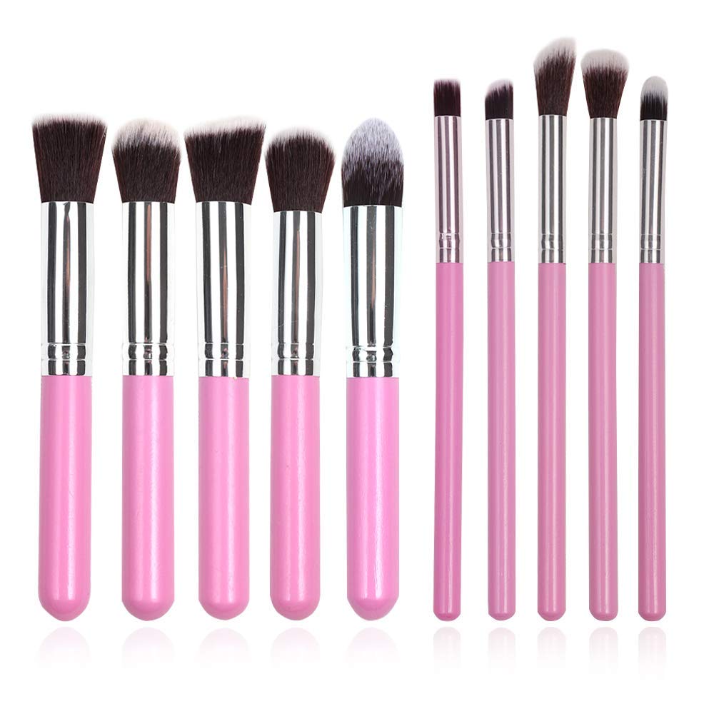 Angelie 51 Shade Eyeshadow Palette With Pink 10Pcs Makeup Brush 2