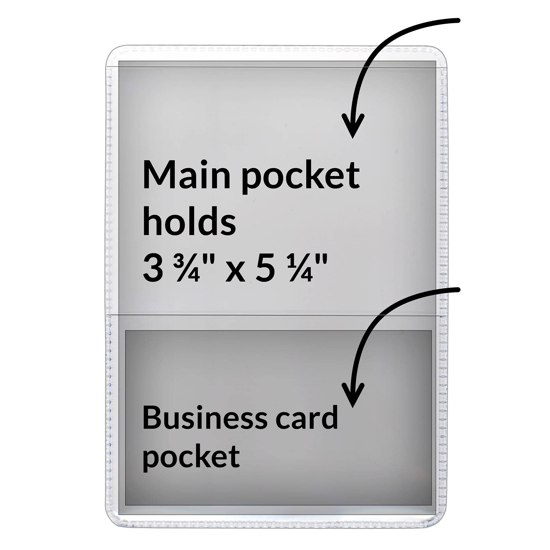 StoreSMART® - Clear-Back Auto Insurance & ID Card Holders - 20 Pack - RFS20-C20 3