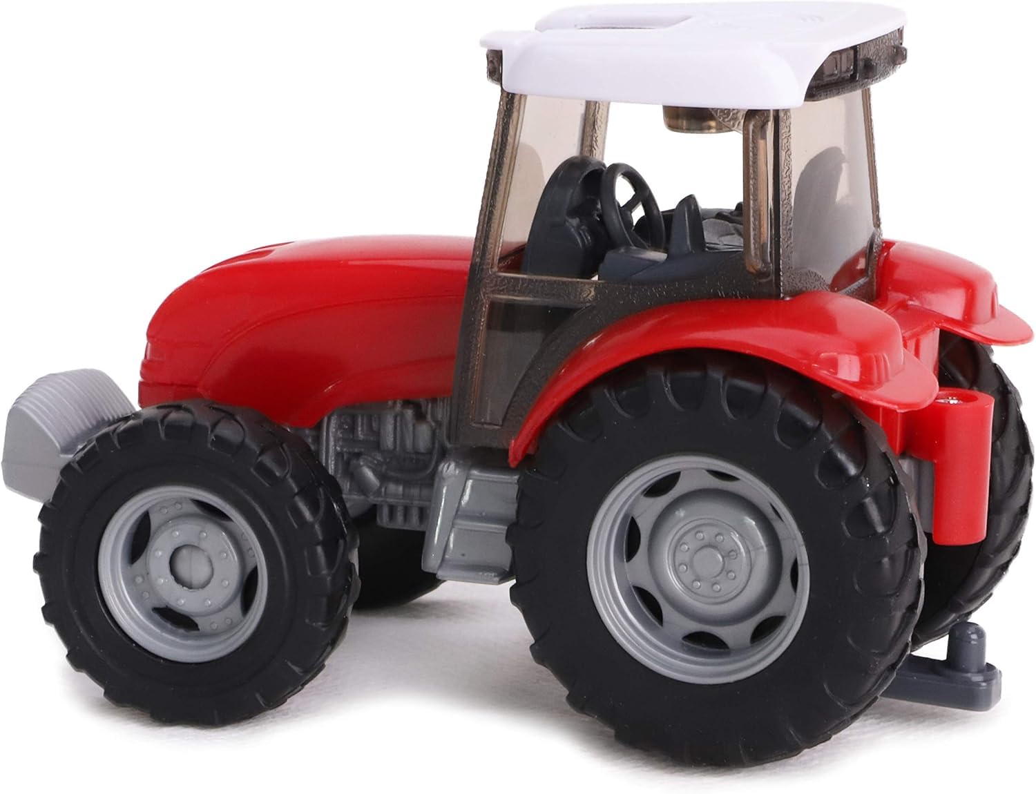 Toyland® 22.5cm Farm Tractor & Tanker/Trailer Set - Free Wheel Action - Boys Farm Toys (Red Tanker) 5