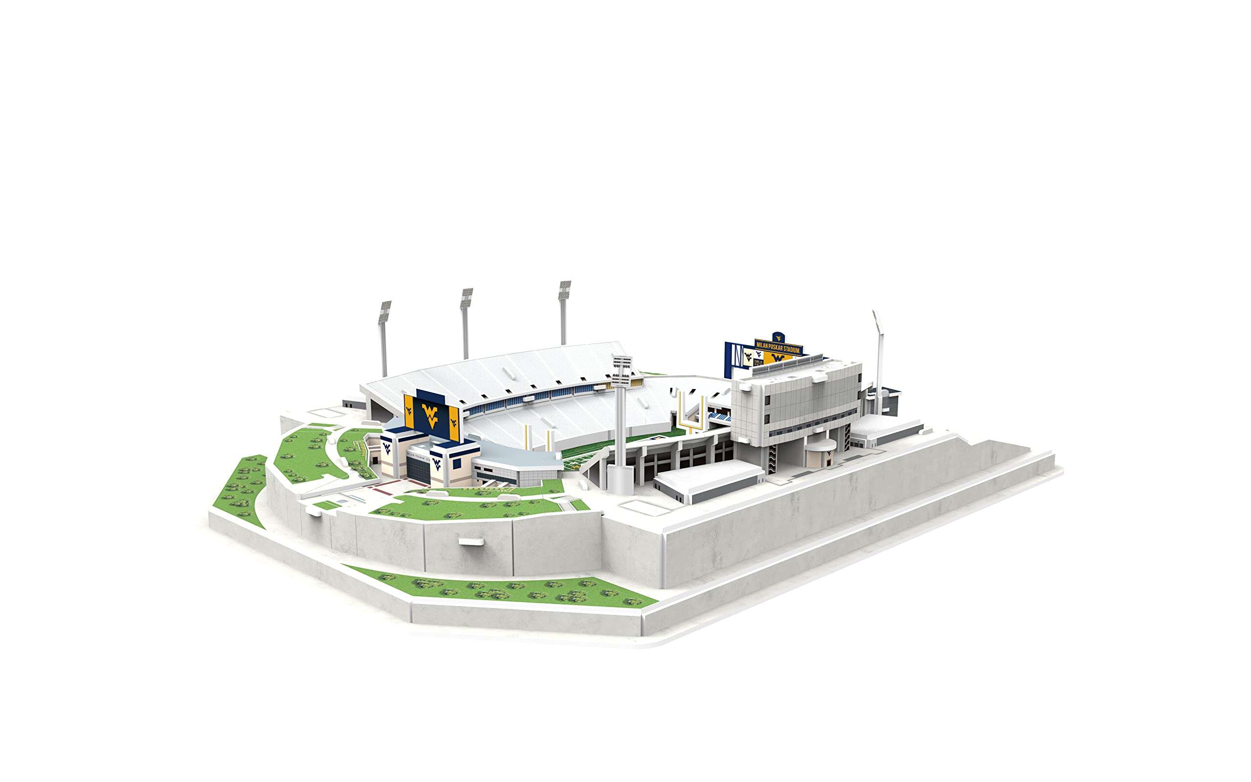 Pro Lion 3D Jigsaw Puzzle Milan Pushkar Stadium Construction Building Kits - 120 Pieces | West Virginia Football League Gifts for Boys, Adults, Men & Kids Aged 7+ | Puzzles Games Kit for Creative Fans 5