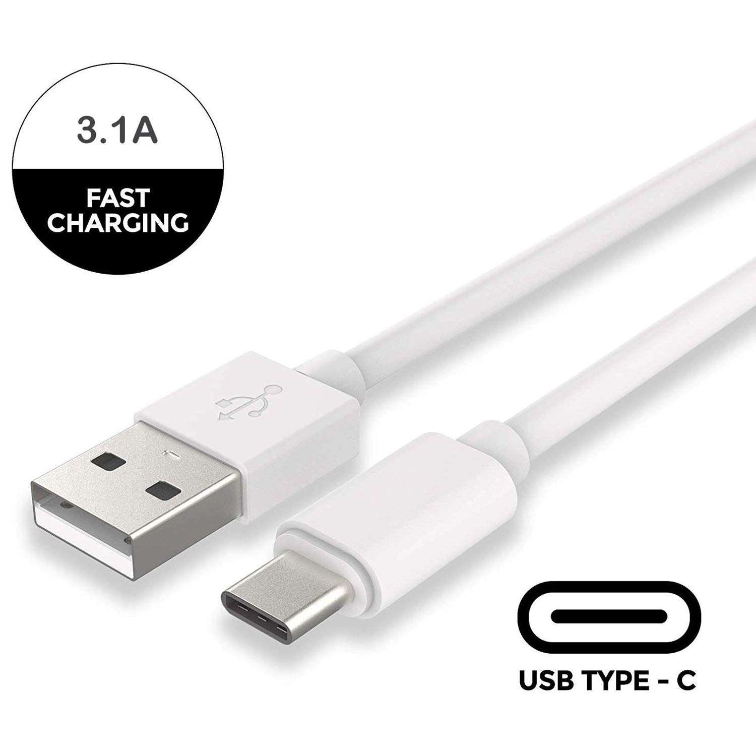 5W to 15W Charger for OPPO A52 / A 52 Charger Original Adapter Like Wall Charger | Mobile Charger | Fast Charger | Android USB Charger With 1 Meter USB Type C Charging Data Cable (2.4 Amp, TOC8, White) 6